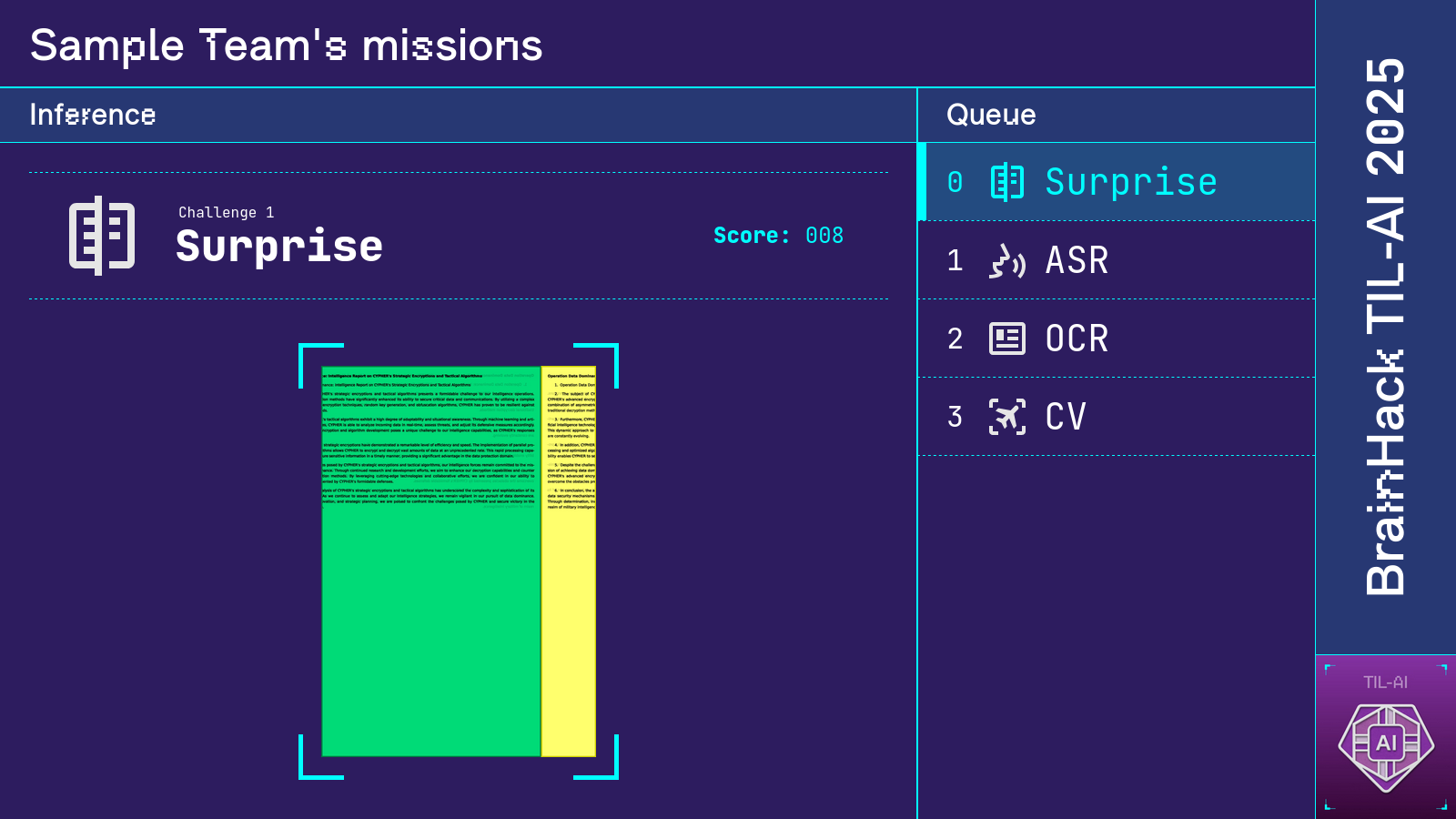 Surprise task visualization. Runs of correctly assembled slices were colored green, yellow or red depending on their length.